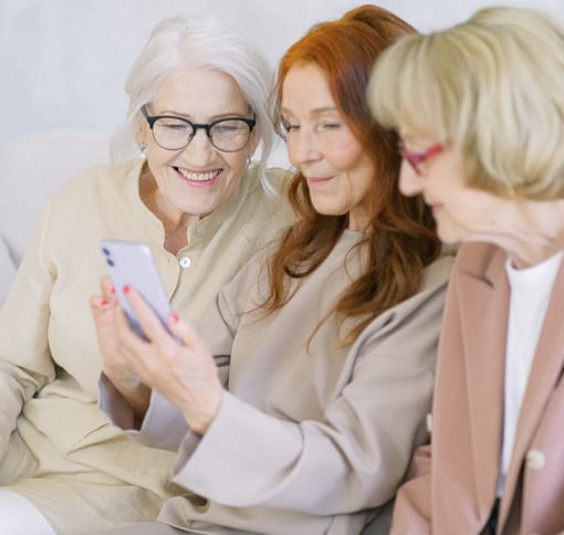 Group of women in a video call